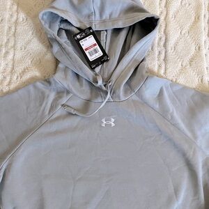 Under Armour | Light Gray Rival Fleece Hoodie